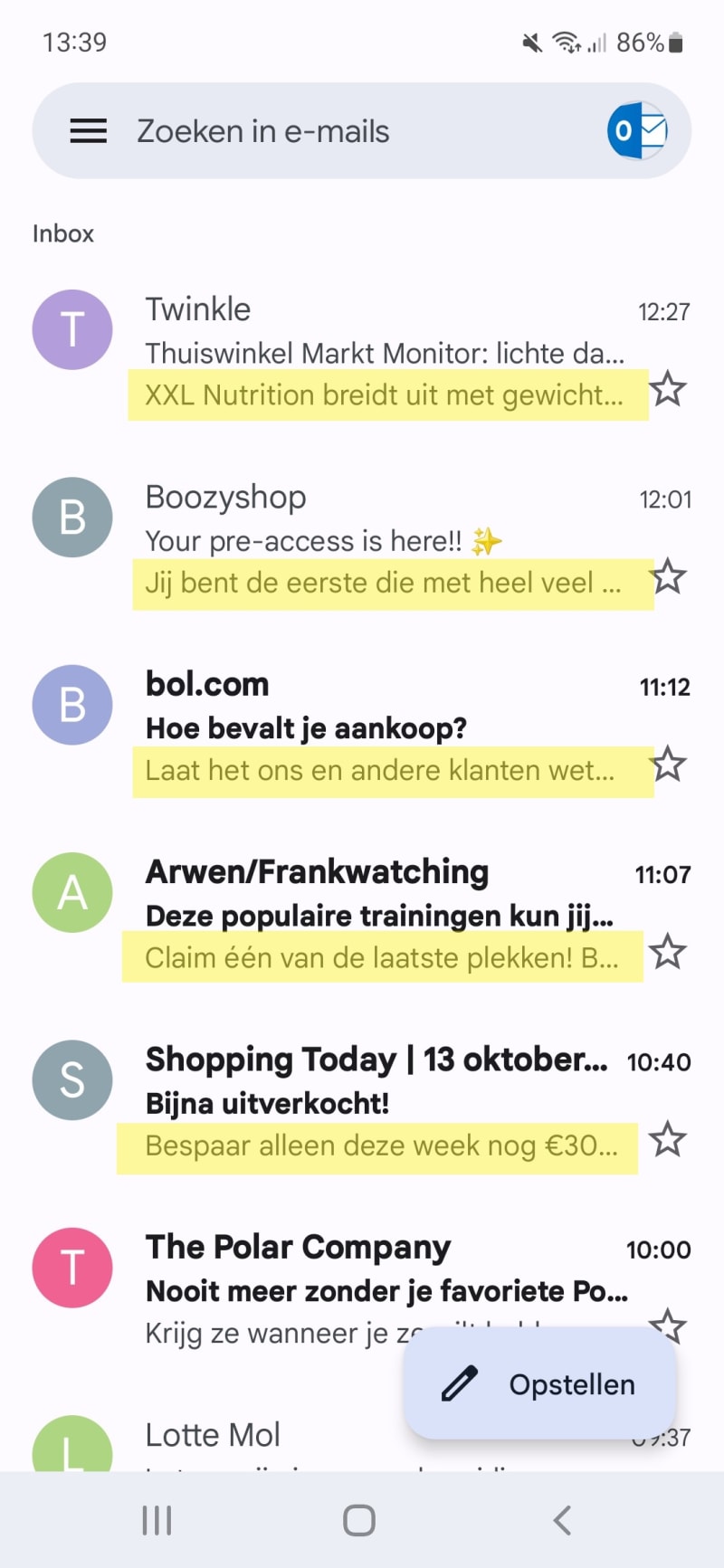 personaliseer je snippet