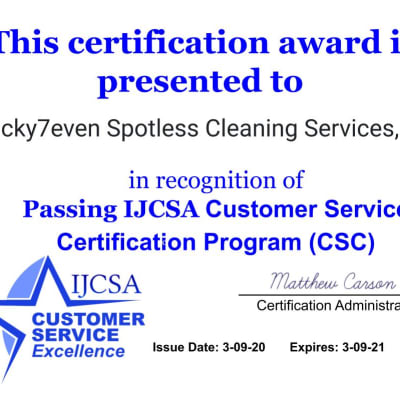 Lucky7even Spotless Cleaning Services LLC gallery image.