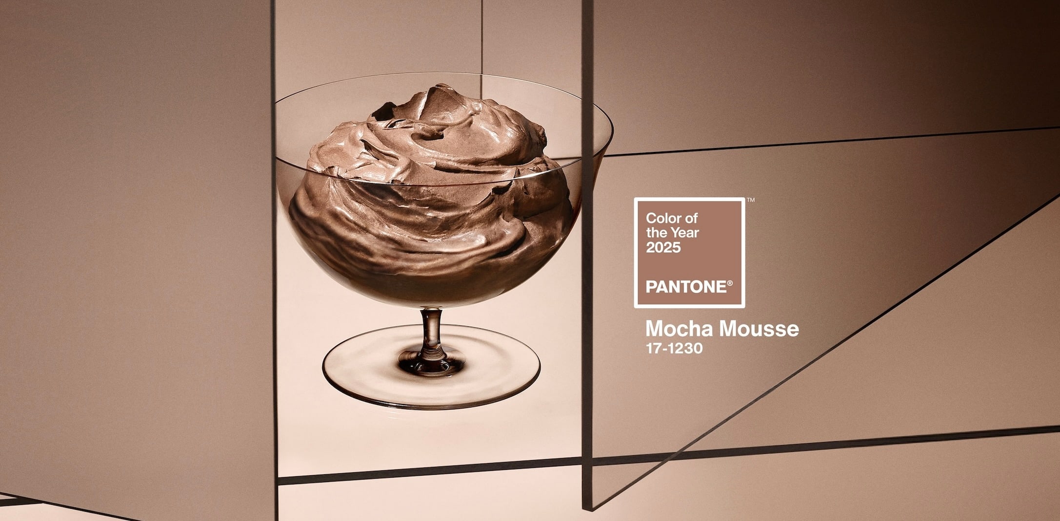 Pantone 2025 Color of the Year: Mocha Mousse. Photo courtesy of Pantone