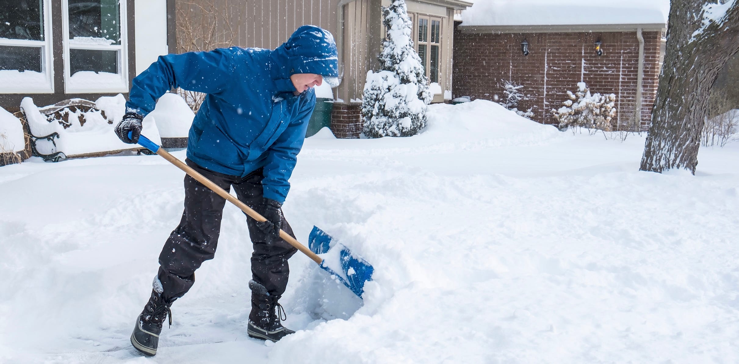 Shoveling snow