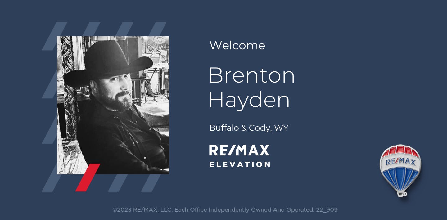 Welcome Brenton Hayden - Buffalo & Cody, WY - RE/MAX Elevation
