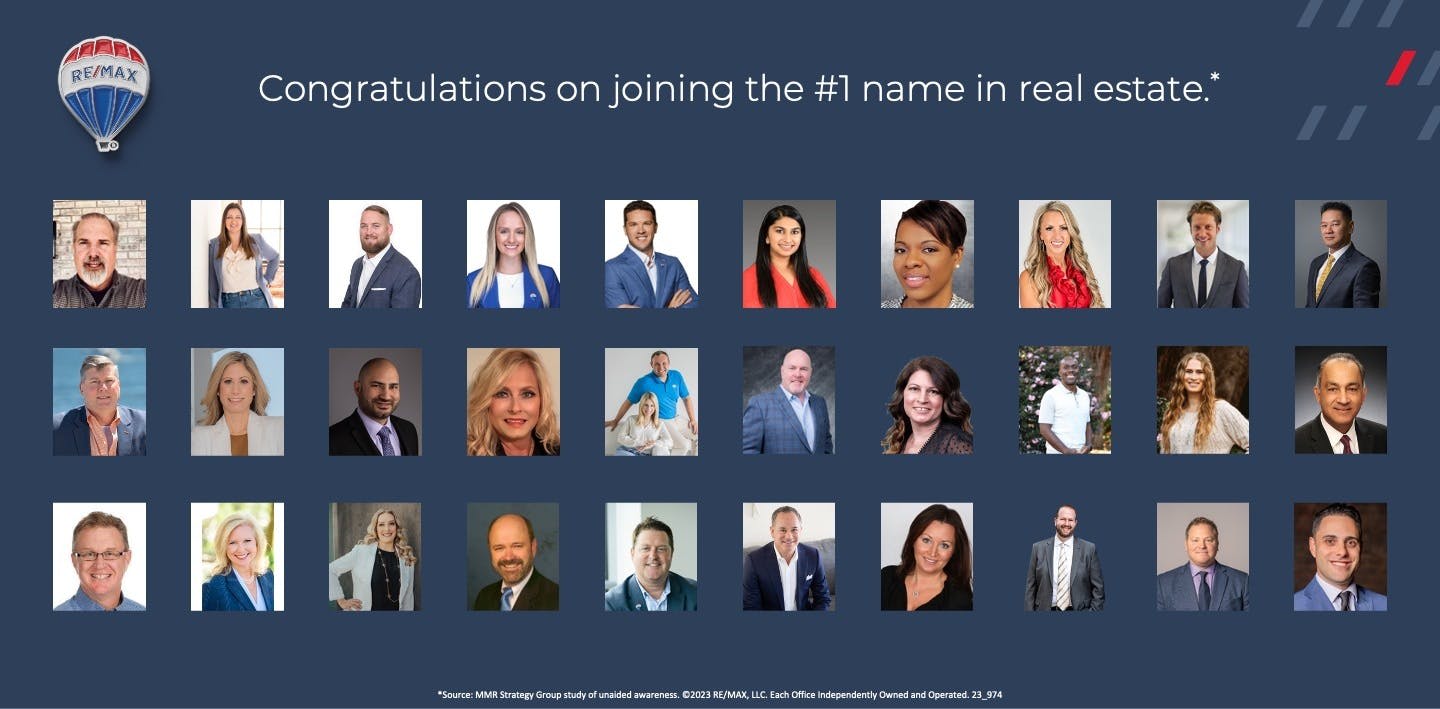 Congratulations on joining the #1 name in real estate*