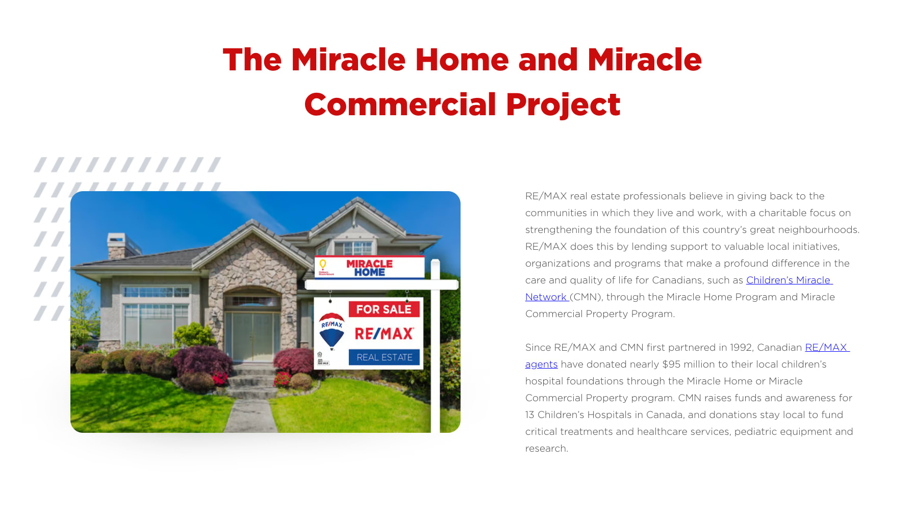 REMAX Miracle Home Program