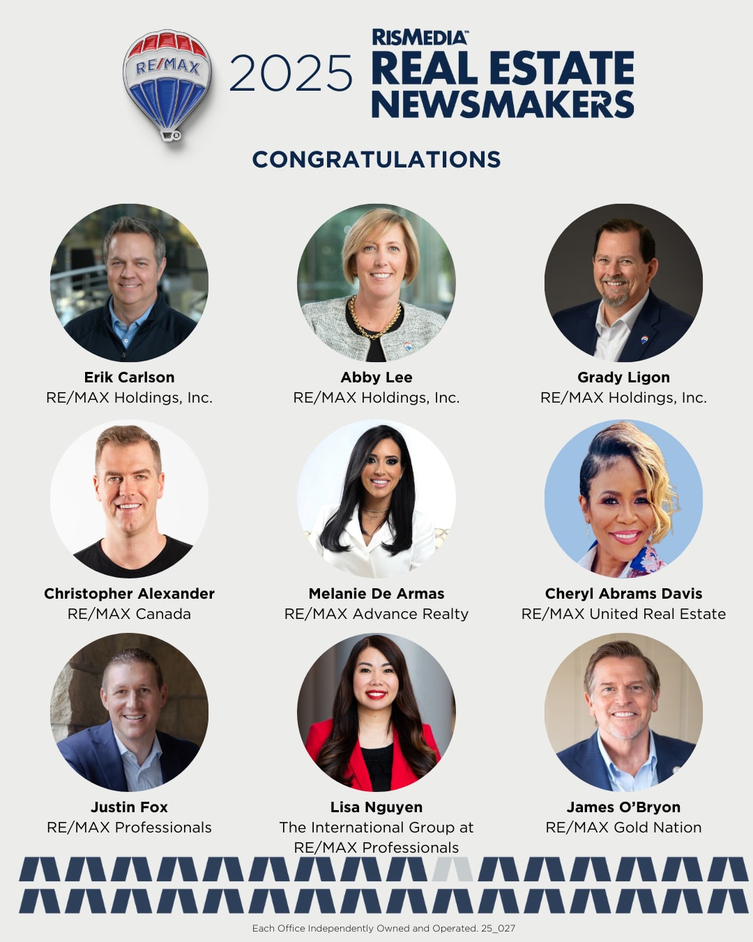 RE/MAX leaders named 2025 RISMedia Newsmakers