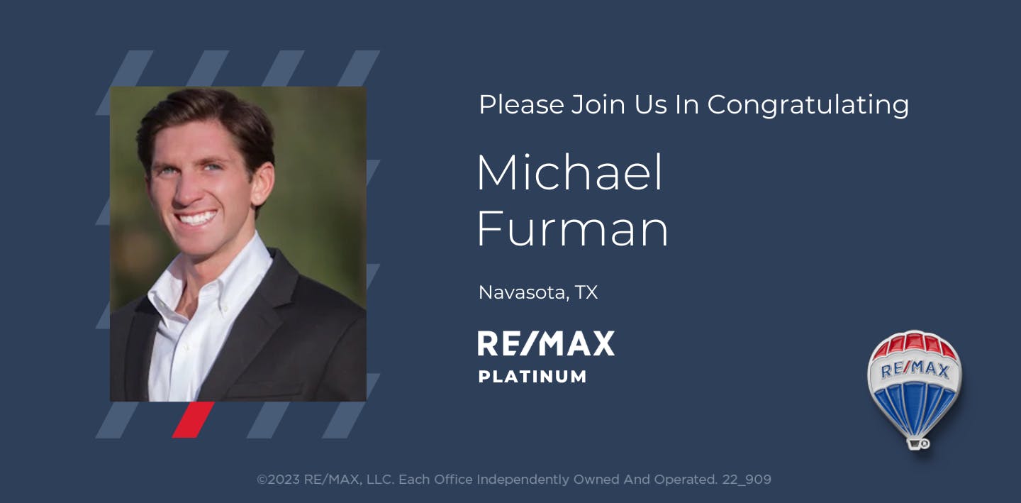 Please Join Us In Congratulating Michael Furman - Navasota, TX