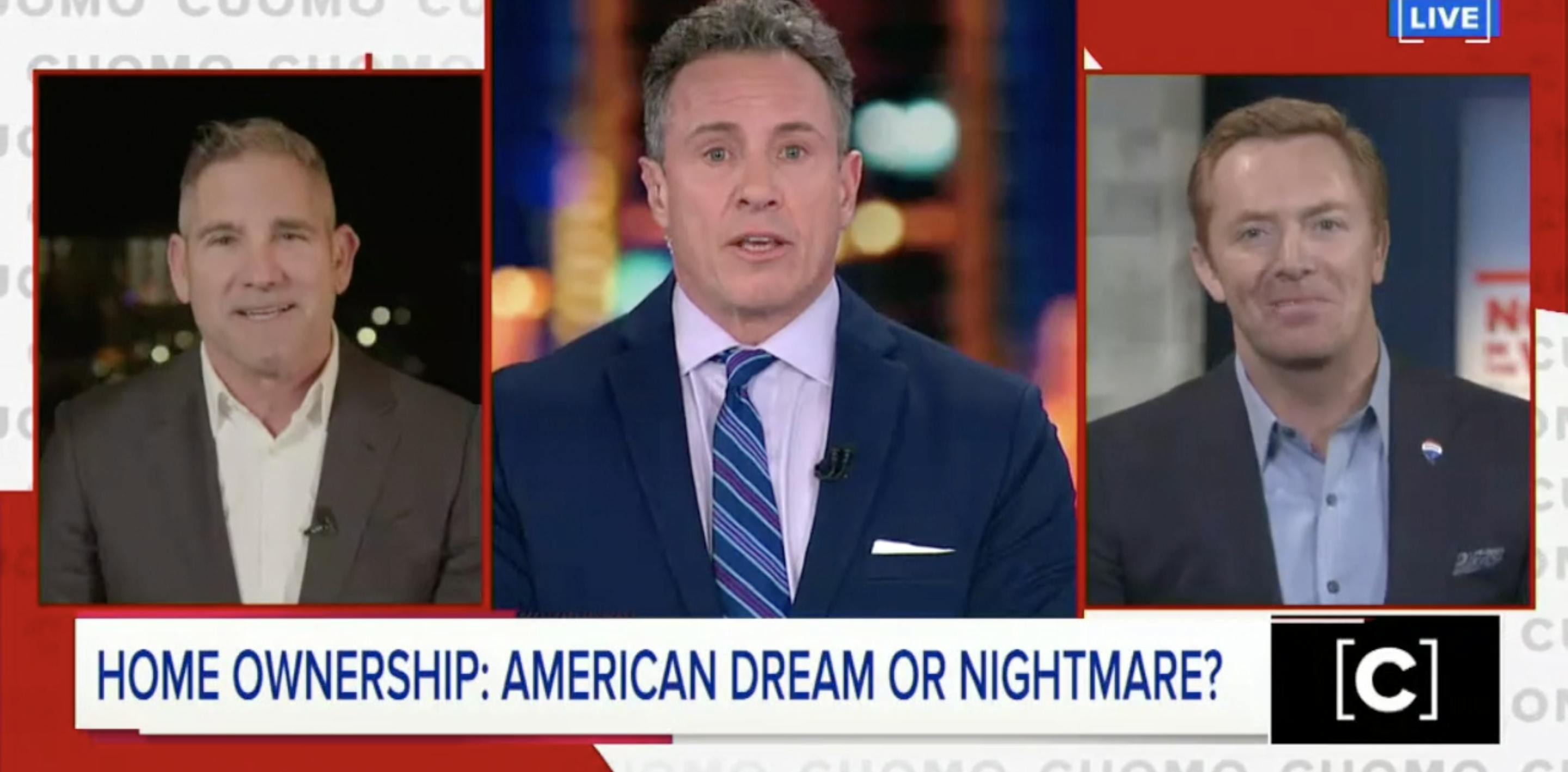 Nick Bailey appearing on the CUOMO show