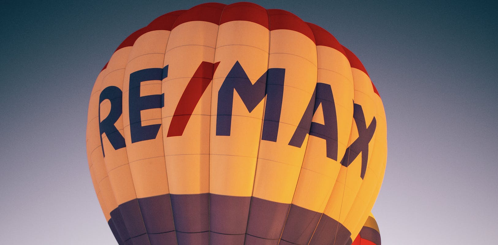 RE/MAX balloon at nighttime. Photo by Missy Miller