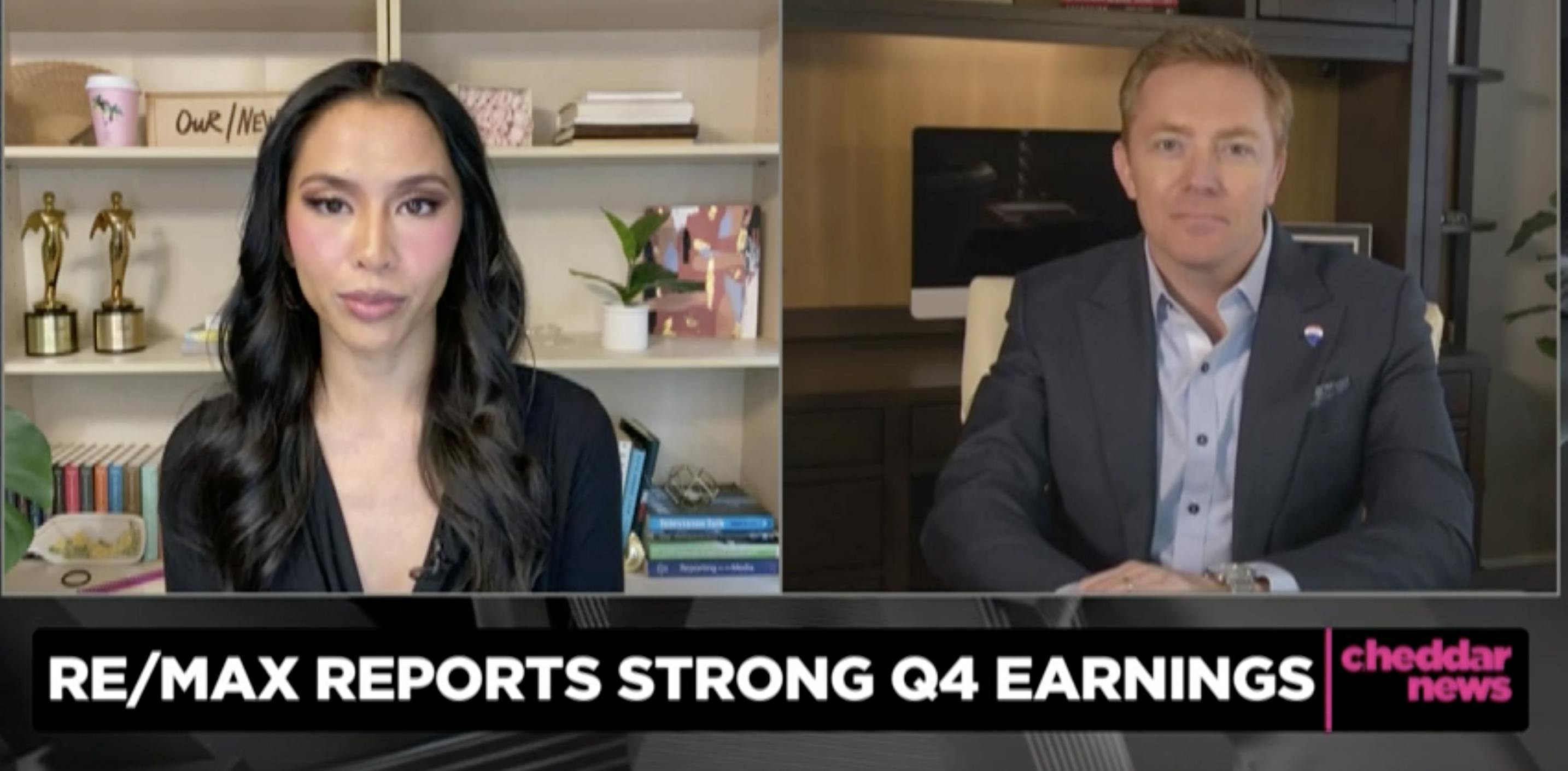 "RE/MAX reports strong Q4 earnings | Cheddar News| - Nick Bailey, RE/MAX, LLC President and CEO, on a Cheddar News segment