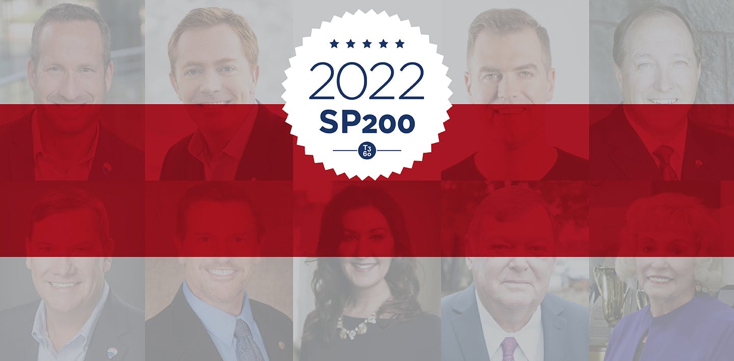 2022 SP200 logo appears over the nine RE/MAX leaders honored on the list