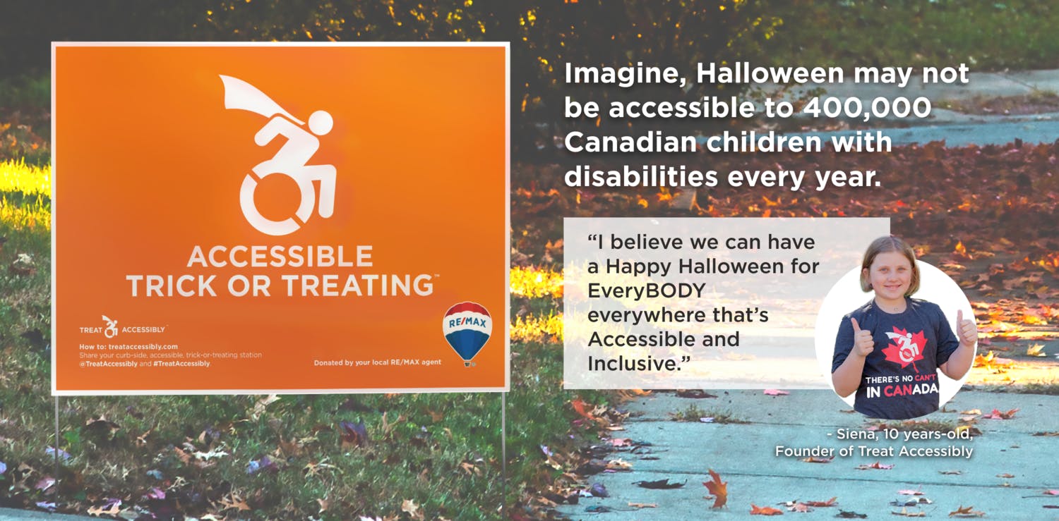 Accessible Trick or Treating in partnership with RE/MAX regions in Canada