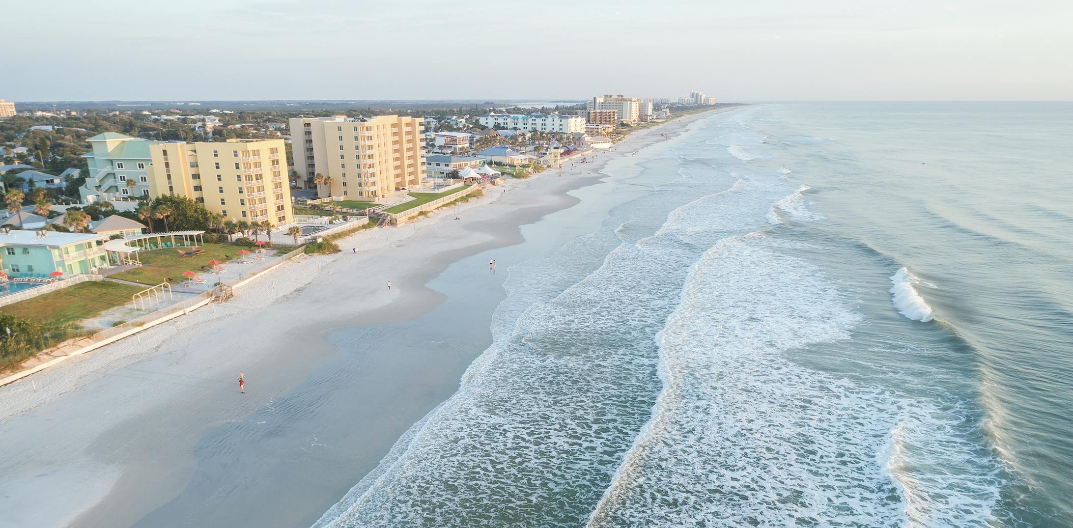 View of the eastern Florida coastline