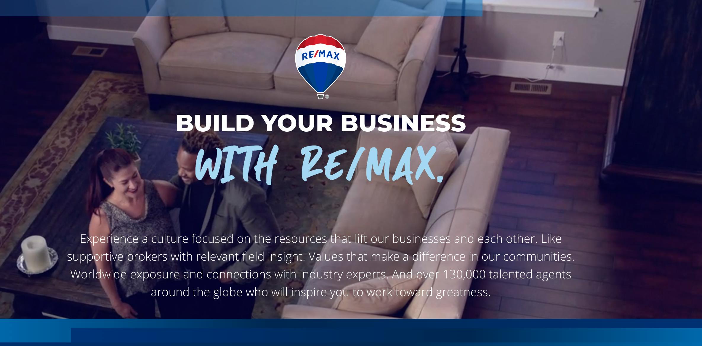 The new joinremax.com homepage