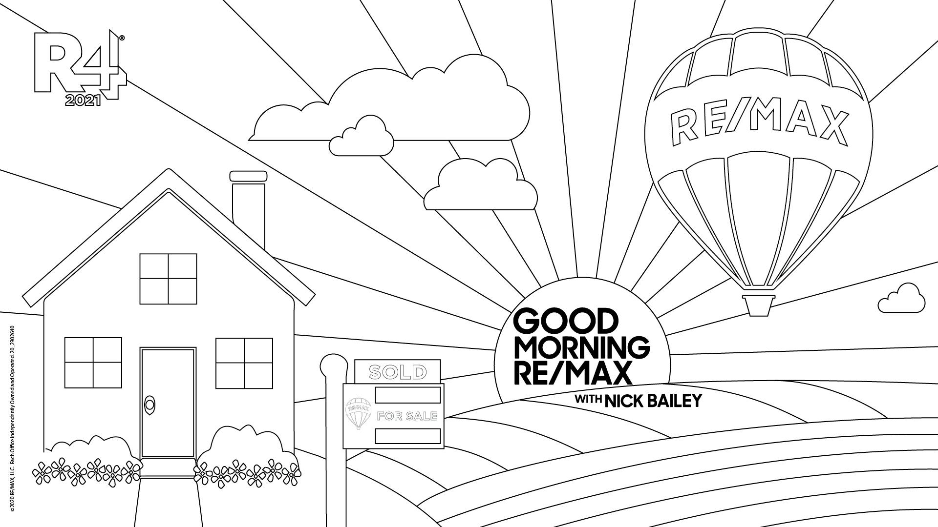 RE/MAX Coloring Contest Sheet