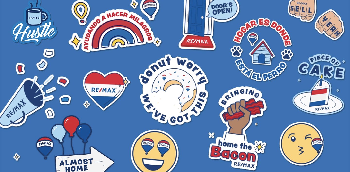 RE/MAX digital stickers