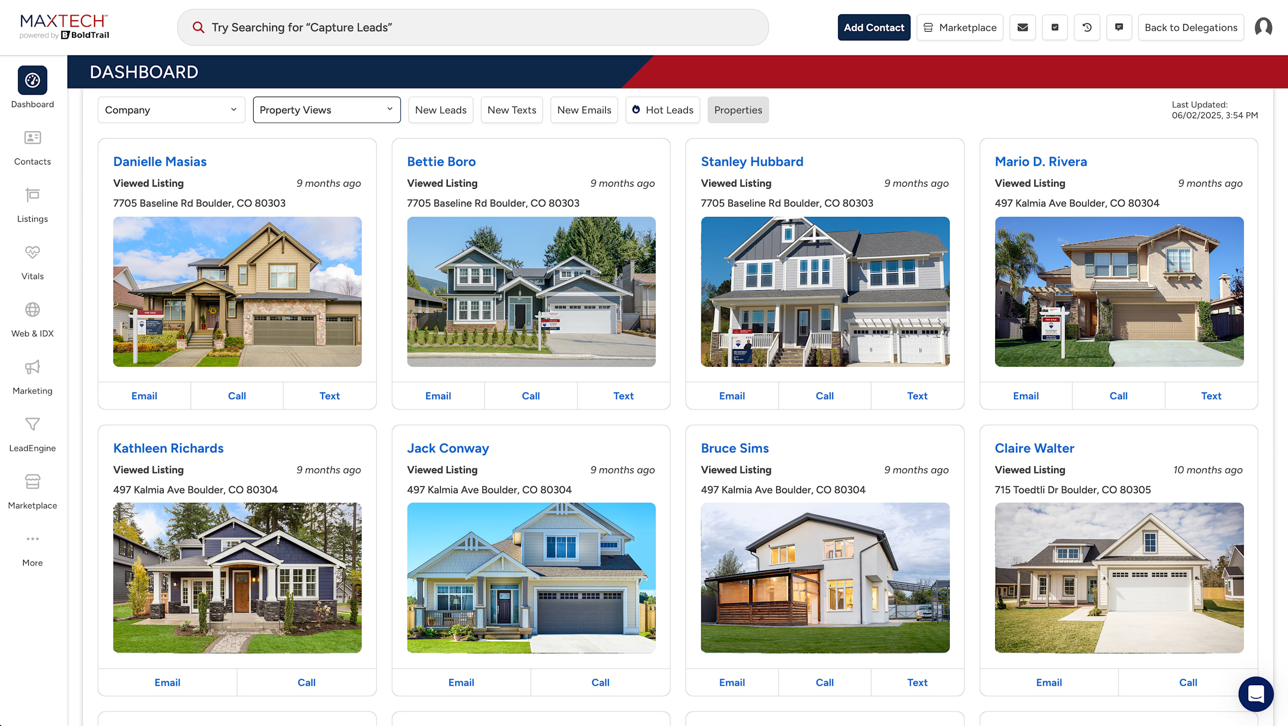 boldtrail dashboard