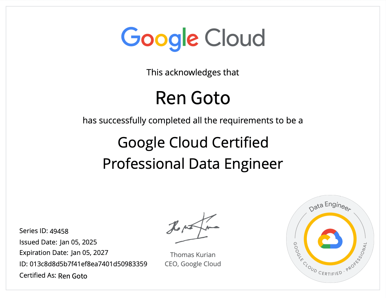 Professional Data Engineer