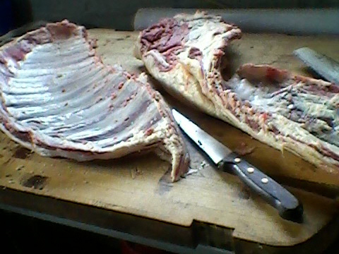 Lamb ribs, probably the most annoying part