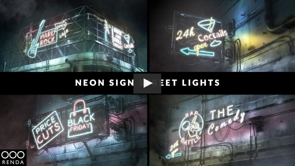 Neon Sign Street Lights - 32