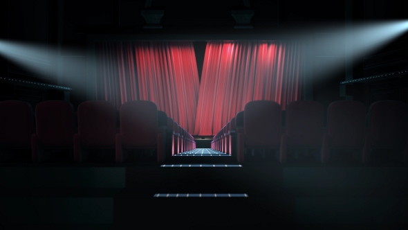 Cinema Intro - Curtain Logo Reveal - 24