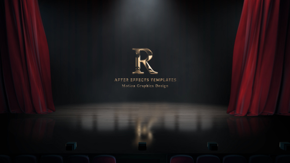 Cinema Intro - Curtain Logo Reveal - 25