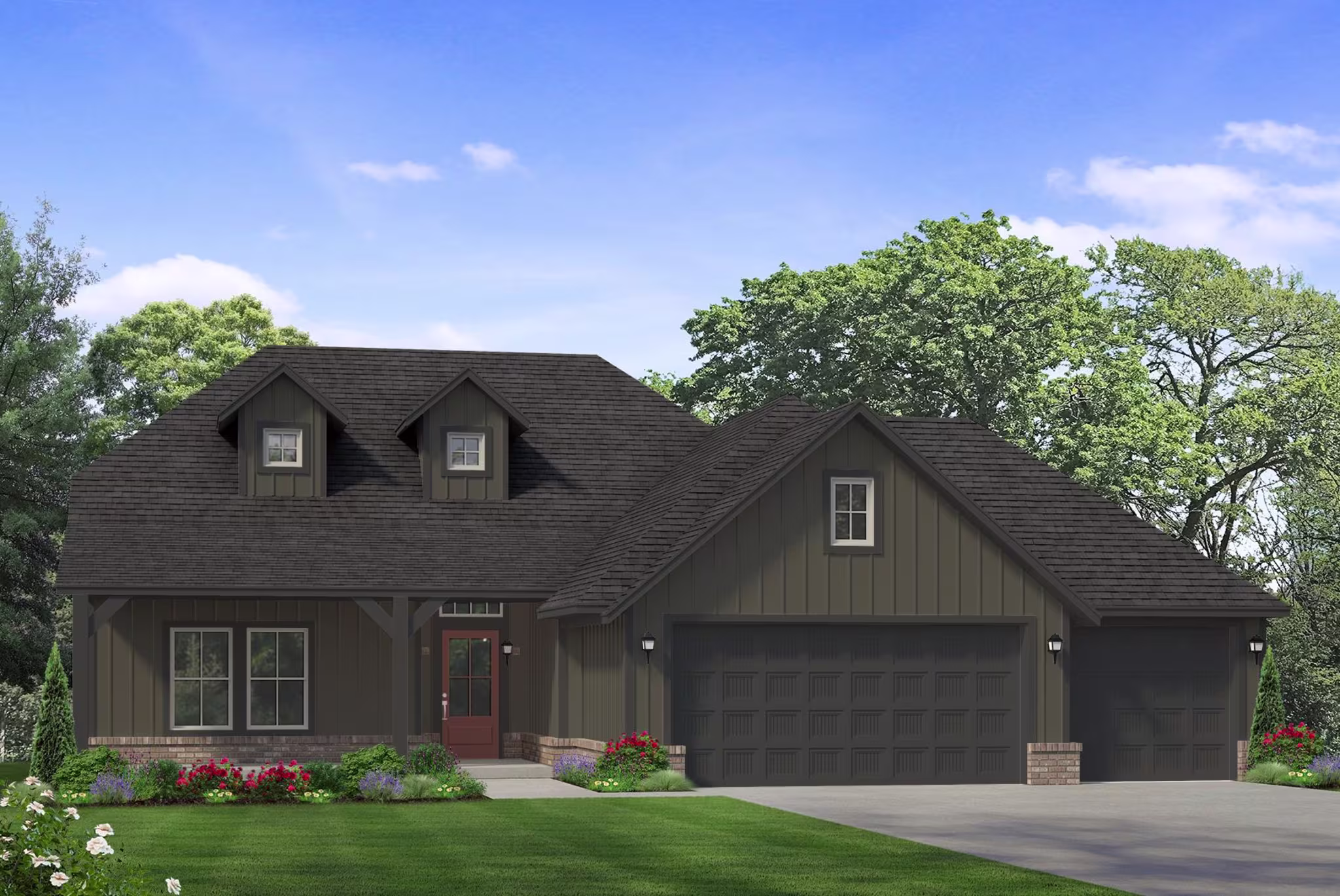 Farmhouse Three Car