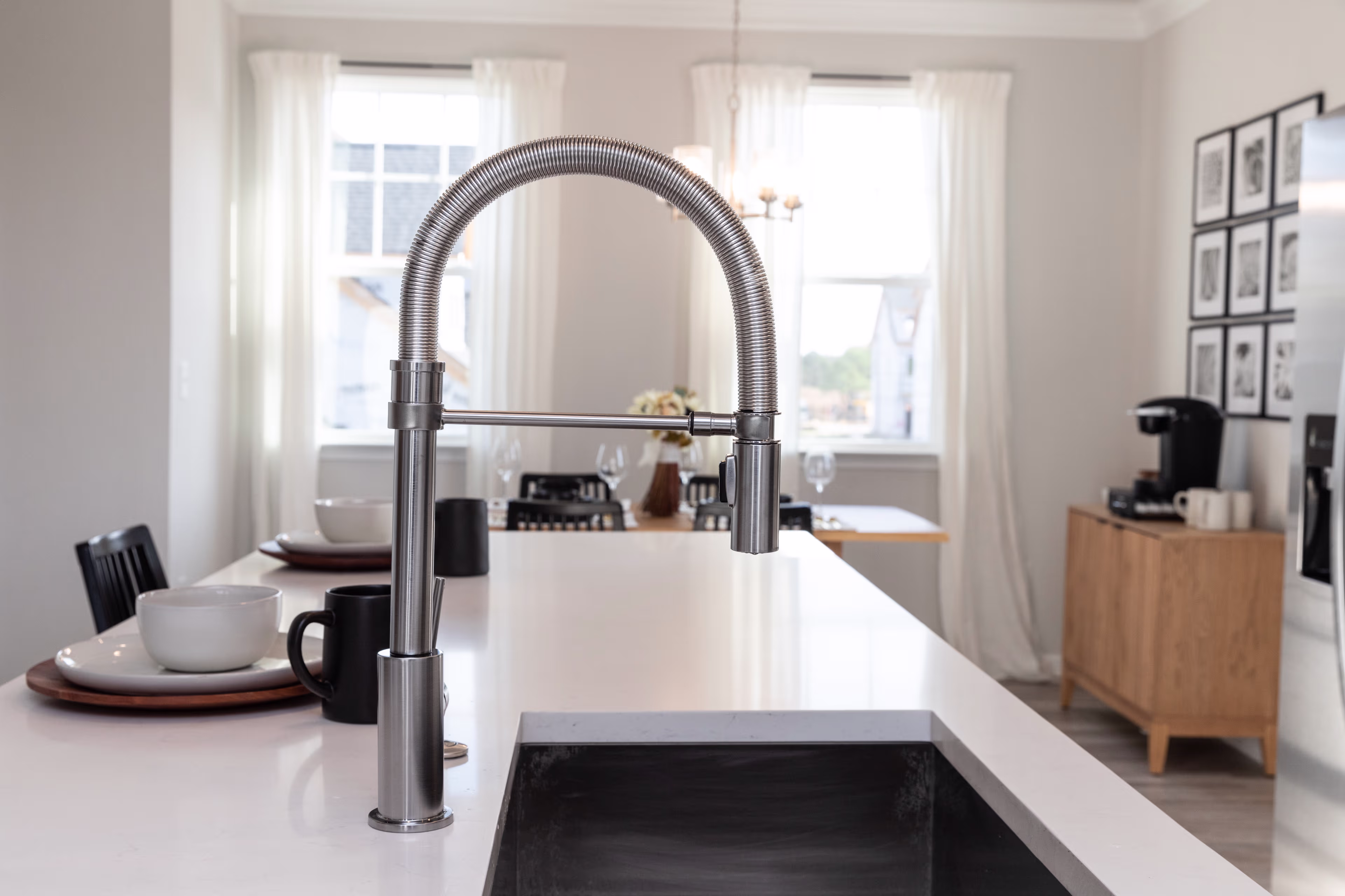 Slide - All Kitchens have Undermount Single Sink Bowls 