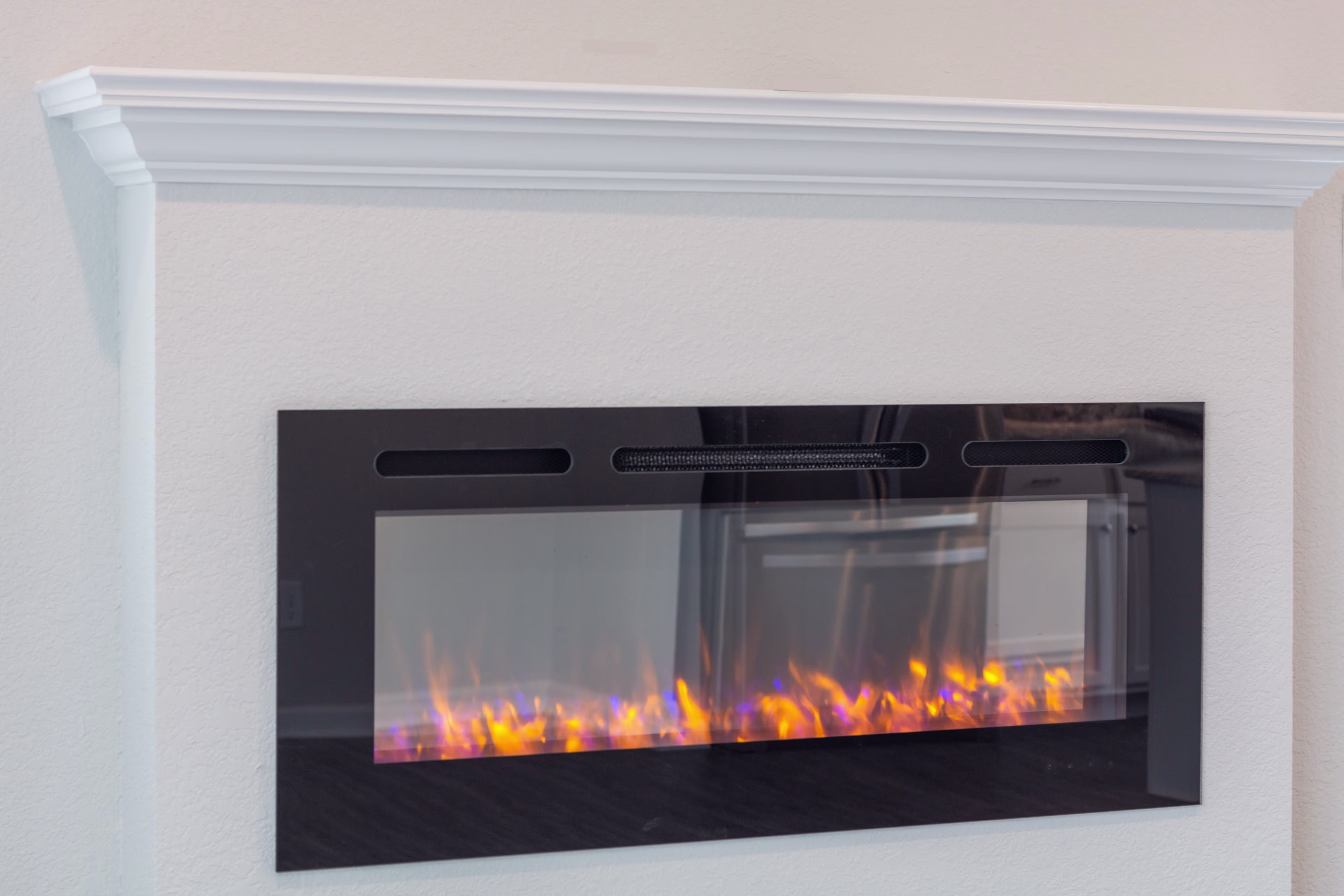 Slide - A fireplace adds a special touch