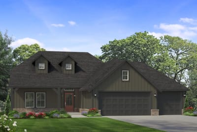 Bellevue II Farmhouse Three Car - Preview