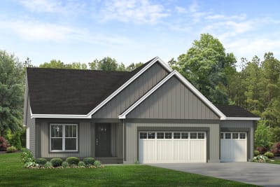 Hamilton Elevation A with 3 Car Garage - Preview