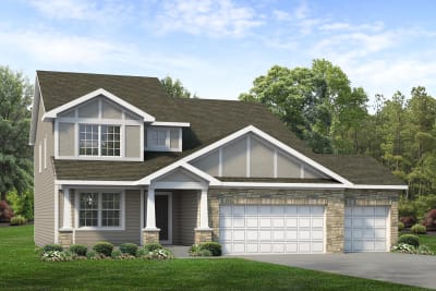 Adams D with 3 Car Garage - Preview