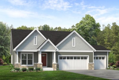 Hamilton Elevation B with 3 Car Garage - Preview