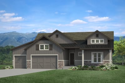 Copperwood-335 Elevation F w/ Optional Grand Suite & 3-Car Garage - Preview