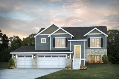 Shiva Midwest Traditional 3 Car Garage - Preview