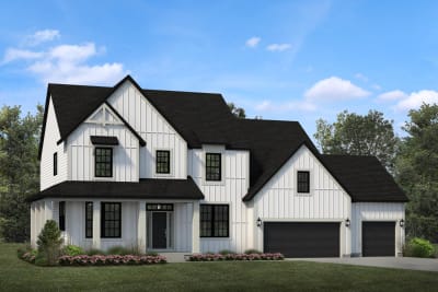 A with 3 Car Garage