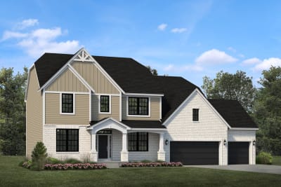 B with 3 Car Garage
