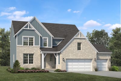 A with 3 Car Garage