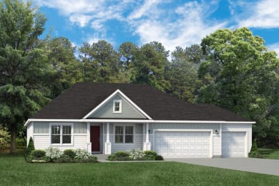 Country Cottage with 3 Car - Walkout