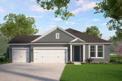 2 with 3 Car Garage Front