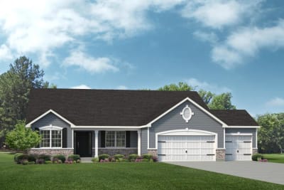 B with 3 Car Garage