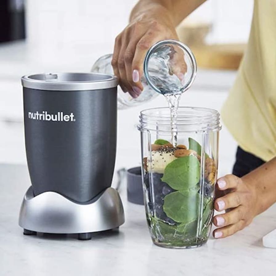 Mueller Personal Blender for Shakes and Smoothies with 15 Oz Travel Cup and  Lid