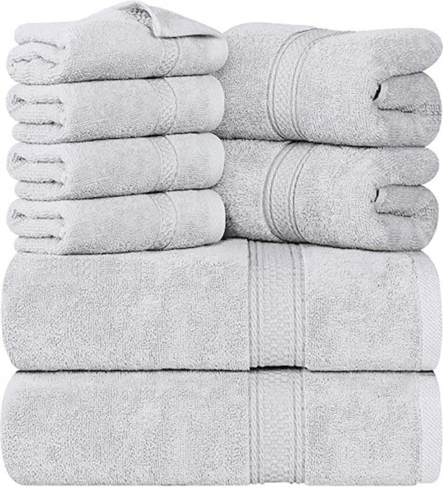 Hawmam Linen White Hand Towels 4-Pack -16 x 29 Turkish Cotton Premium  Quality Soft and Absorbent Small Towels for Bathroom