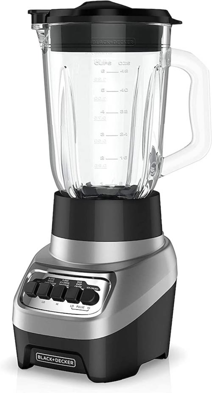 iCucina Countertop Smoothie Blender for Kitchen with 48 oz Glass Jar, 700W Professional Glass Blender for Shakes and Smoothies, Frozen Fruits, Baby