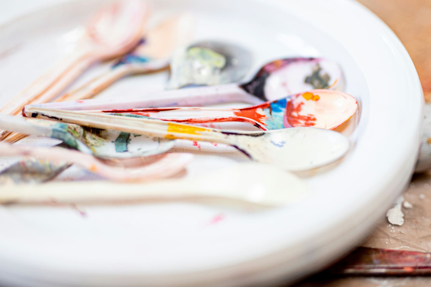 Spoons on a plate