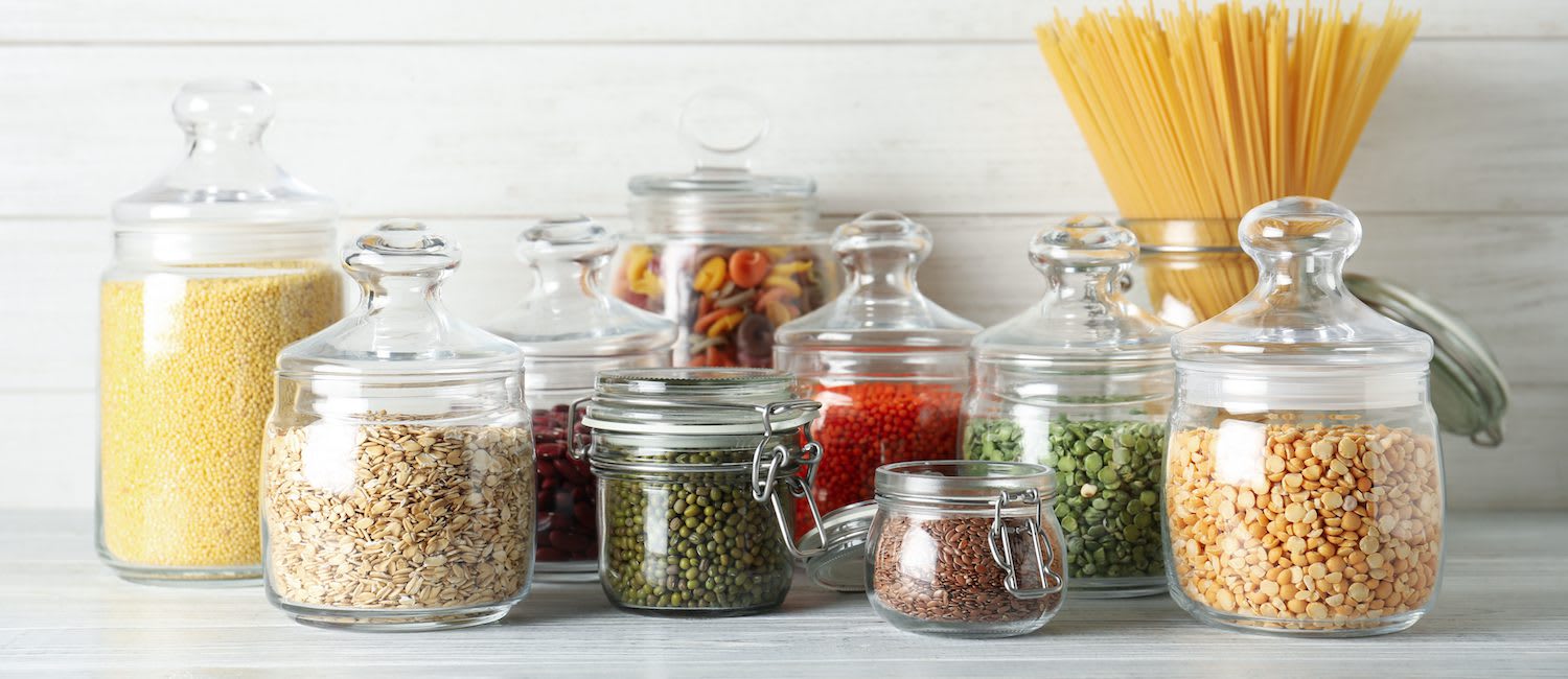 Organizing 101: The Pantry  Kitchen storage containers, Glass