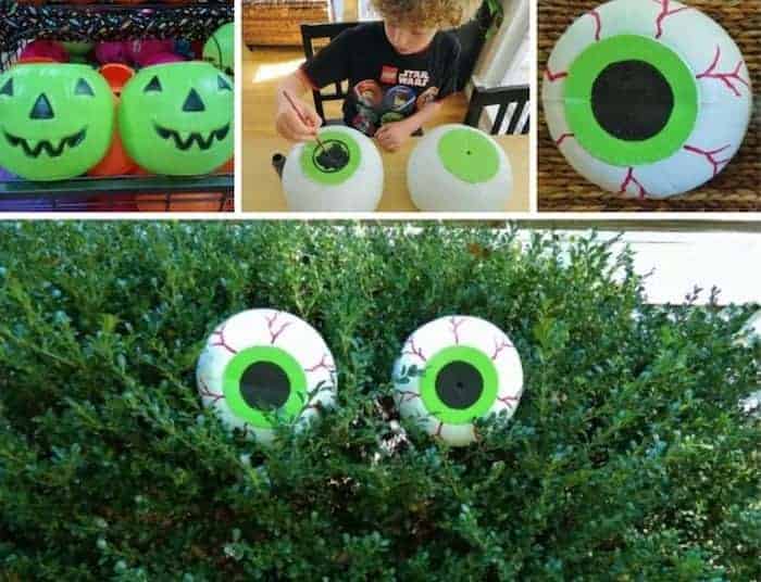 DIY Giant Googly Eyes  Halloween diy, Cheap diy halloween decorations,  Halloween decorations