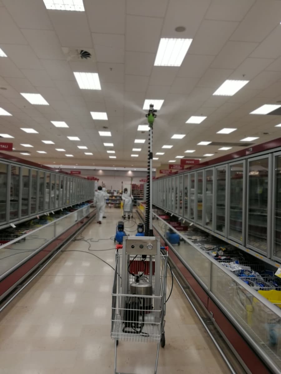 Disinfezione e prevenzione corona virus e cariche batteriche HACCP