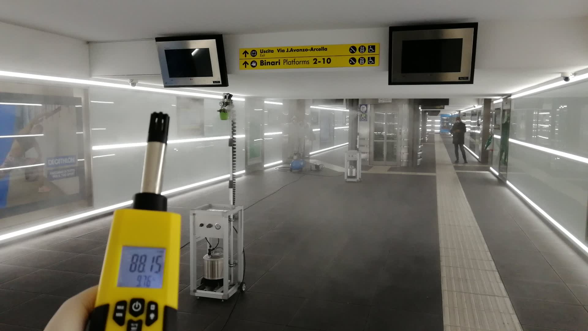 Disinfezione luoghi pubblici, stazioni, atri, biglietterie, sale d'attesa