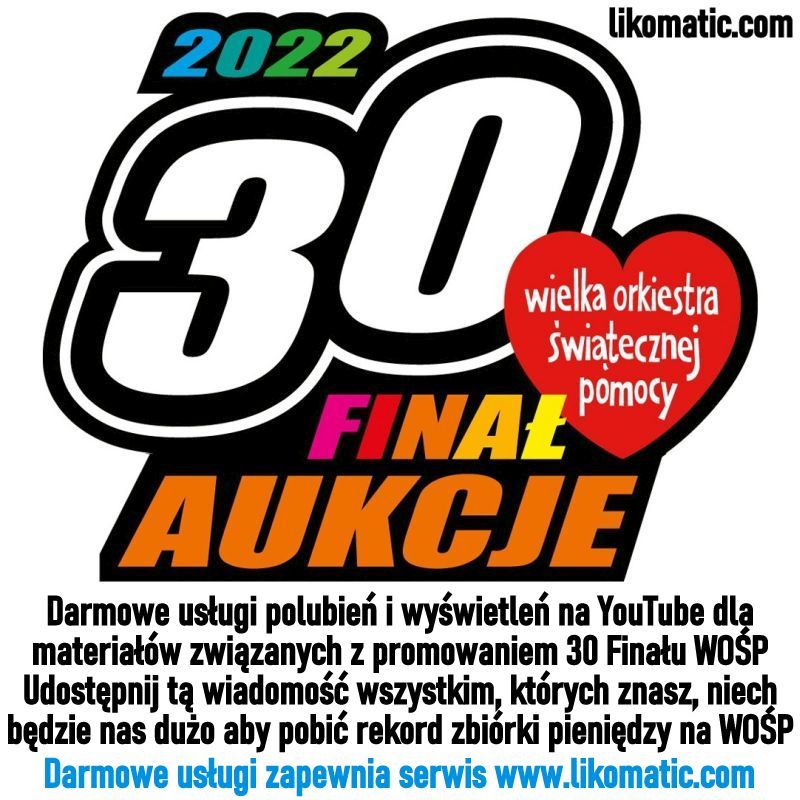 Darmowe usługi na 30 Finał Wielkiej Orkiestry Świątecznej Pomocy 