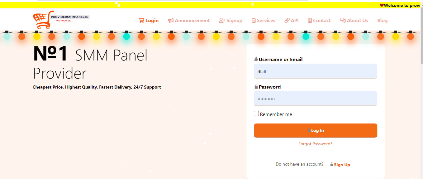 Non drop smm panel