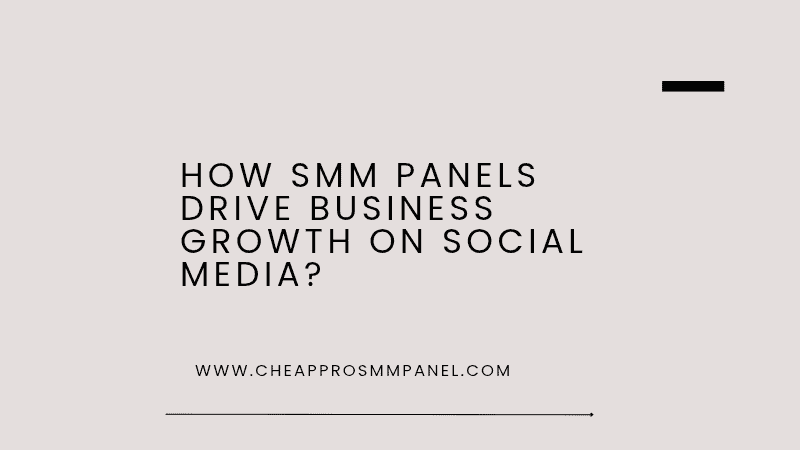 How SMM Panels Drive Business Growth On Social Media?